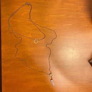 Urban Outfitters Double Layer Bronze Necklace